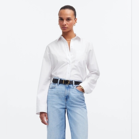 Madewell‎ Relaxed 100% Cotton Button-Up Shirt Size XXS - Picture 4 of 13